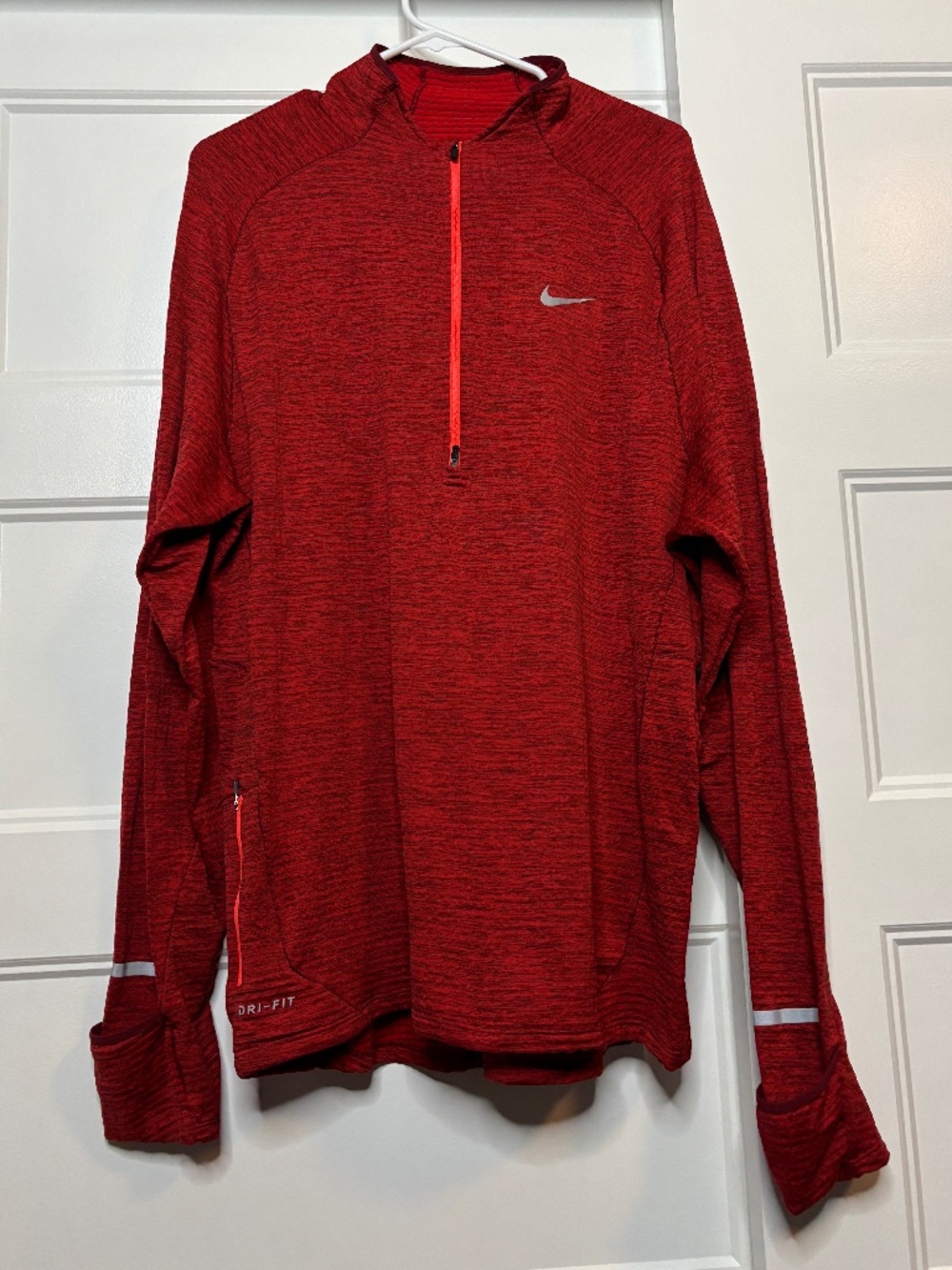 Nike Dri-Fit Thermal Running Quarter Zip Pull Over Shirt